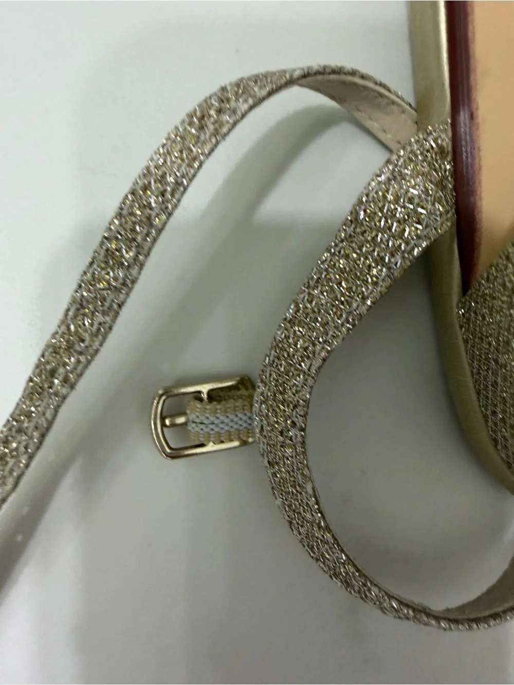 Benjamin Walk Glitter Strap Dress Sandals - Gold 6M kids
